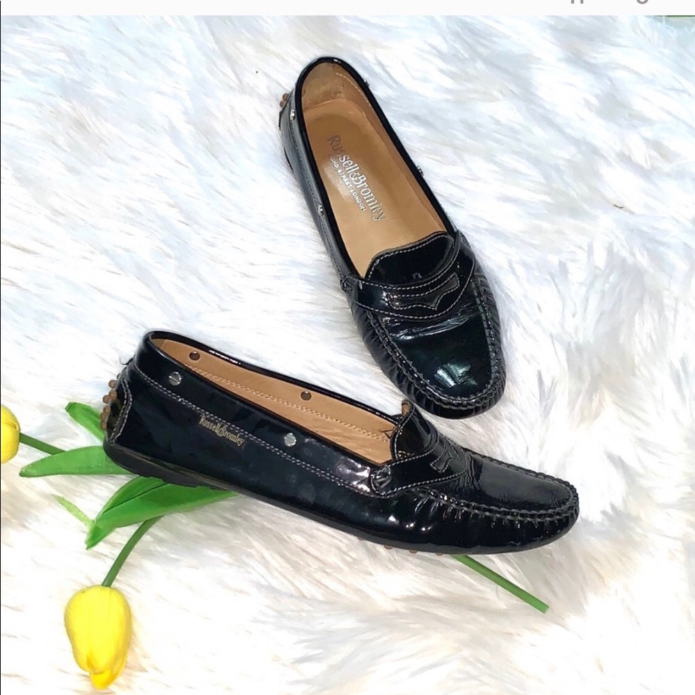 Russell and Bromley Patent Leather Loafers